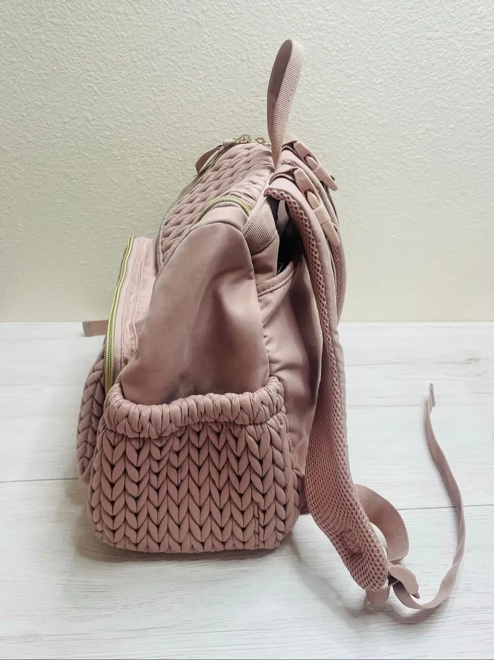 mommore Diaper Bag Small Diaper Backpack Pink